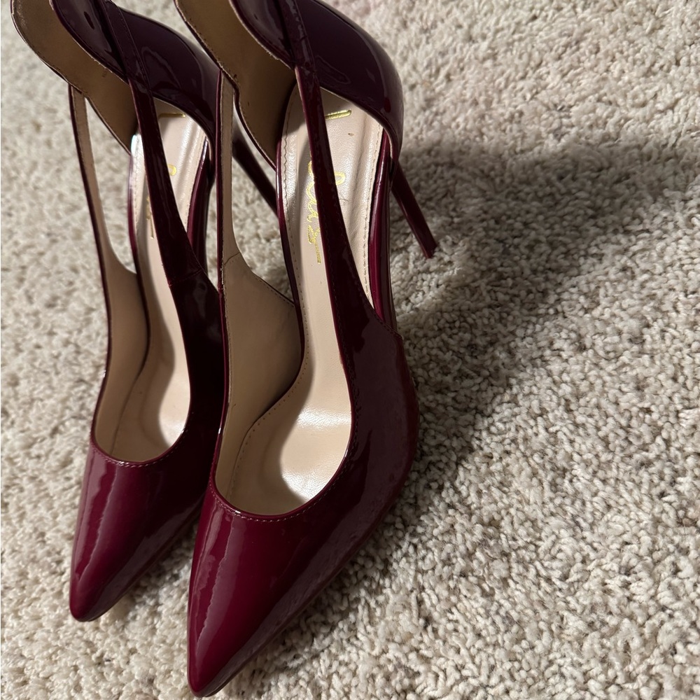 Elegant Burgundy Stiletto Heels